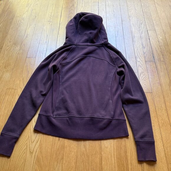 Lululemon Size 8 Purple Light Cotton Fleece Full-Zip Scuba Hoodie Sweatshirt - Picture 12 of 16